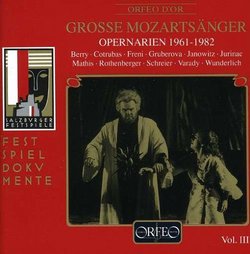 Great Mozart Singers, Vol. 3: Opera Arias 1961-1982