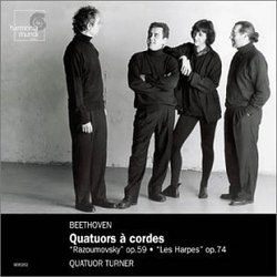 Beethoven: String Quartets/Quatuors a Cordes, Op. 59 "Razoumovsky" & 74 "Les Harpes"