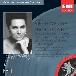 Galina Vishnevskaya Sings Shostakovich & Mussorgsky