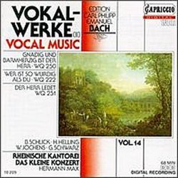 C.P.E. Bach: Vocal Works, Vol. 2