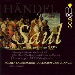 Georg Friedrich Händel: Saul - Cologne Chamber Choir / Collegium Cartusianum / Peter Neumann
