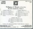 Mozart: The Early Symphonies, Volume I