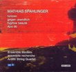 Mathias Spahlinger: Furioso; Gegen unendlich; Fugitive beauté; Apo do