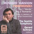 Howard Hanson Symphonies No. 1 "Nordic" and No. 2 "Romantic"