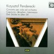 Penderecki: Viola Concerto / Capriccio for Oboe / Strophen for Soprano / Intermezzo for 24 Skeicher