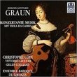 JG Graun: Konzertante Musik mit Viola da Gamba (Concertante music for viola da gamba) /Coin * V Ghielmi * Colliard * Ensemble Baroque de Limoges