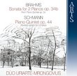 Brahms: Sonata for 2 pianos; Schumann: Piano Quintet