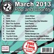 All Star Karaoke March 2013 Pop and Country Hits B (ASK-1303B)