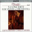 Antonio Vivaldi: 5 Concerti for Violin and Orchestra - Jaap Schröder / Capella Savaria
