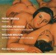 Frank Bridge / Frederic Devreese / William Walton: Chamber music for piano and strings