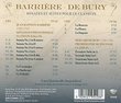 Barriere & De Bury: Sonates Et Suites Pour Le Clavecin
