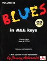 Vol. 42, Blues in All Keys (Book & CD Set)