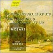 Mozart: Symphony No. 33; Serenade No. 9 "Posthorn"