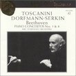 Beethoven: Piano Concertos 1 & 4 (Arturo Toscanini Collection, Volume 42)