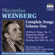 Mieczyslaw Weinberg: Complete Songs, Vol. 1