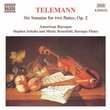 Six Sonatas for two Flutes, Op. 2