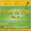 Karaoke: Exitos De Rigo Tovar 2