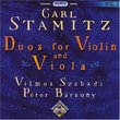 Carl Stamitz: Duos for Violin and Viola, Vol. 2