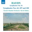 Joseph Haydn: Symphonies, Nos. 62, 107 and 108; Vol. 34