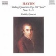 Haydn: String Quartets, Op. 20 "Sun", Nos. 1-3