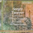 Taneyev: String Quartets 3 & 8