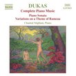 Dukas: Complete Piano Music