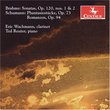 Brahms: Sonatas, Op. 120; Schumann: Phantasiestücke, Op. 73; Romanzen, Op. 94