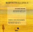 Johannes Brahms: Piano Quintet, Op. 34; Heinrich von Herzogenberg: Piano Quintet, Op. 17