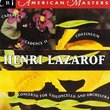 works of Henri Lazarof: Cadence V / Cello Concerto / Cadence II