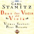 Stamitz: Duos For Violin & Viola