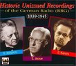 Historic Unissued Recordings German Radio 1939-45