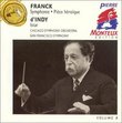 Franck: Symphony; Pièce héroïque; d'Indy; Istar (Pierre Monteux Edition, Volume 8)