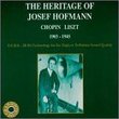 Heritage of Josef Hofmann