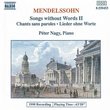 Mendelssohn: Songs without Words II