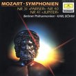 Mozart: Symphonies 31 D major, 40 G minor & 41 C major