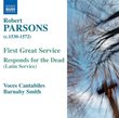 Robert Parsons: First Great Service; Responds for the Dead