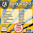 All Star Karaoke July 2013 Pop and Country Hits B (ASK-1307B)