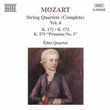 Mozart: String Quartets (Complete), Vol. 6