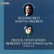 Violin Sonata - Franck / Prokofiev / Ysaye / Paganini / Bach