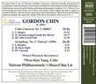 Gordon Chin: Cello Concerto No. 1 - Symphony No. 3 'Taiwan'