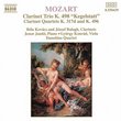 Mozart: "Kegelstatt" Trio, K. 498; Clarinet Quartets, K. 317d & K. 496