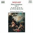 Mozart: Piano Variations, Vol. 1