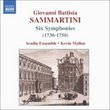 Sammartini: Six Symphonies J-C 4, 9, 16, 23, 36 & 62