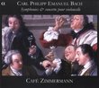 Carl Philipp Emanuel Bach: Symphonies & Concertos pour violoncelle