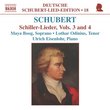 Schubert: Schiller-Lieder, Vols. 3 & 4