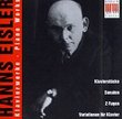 Hanns Eisler: Works For Piano