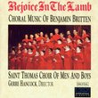 Rejoice in the Lamb: Choral Music of Benjamin Britten