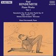HINDEMITH: Piano Works, Vol.  1
