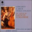 Sieur de Sainte-Colombe: 5 Concerts a 2 Violes Esgales