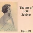 The Art of Lotte Schöne, 1924-31